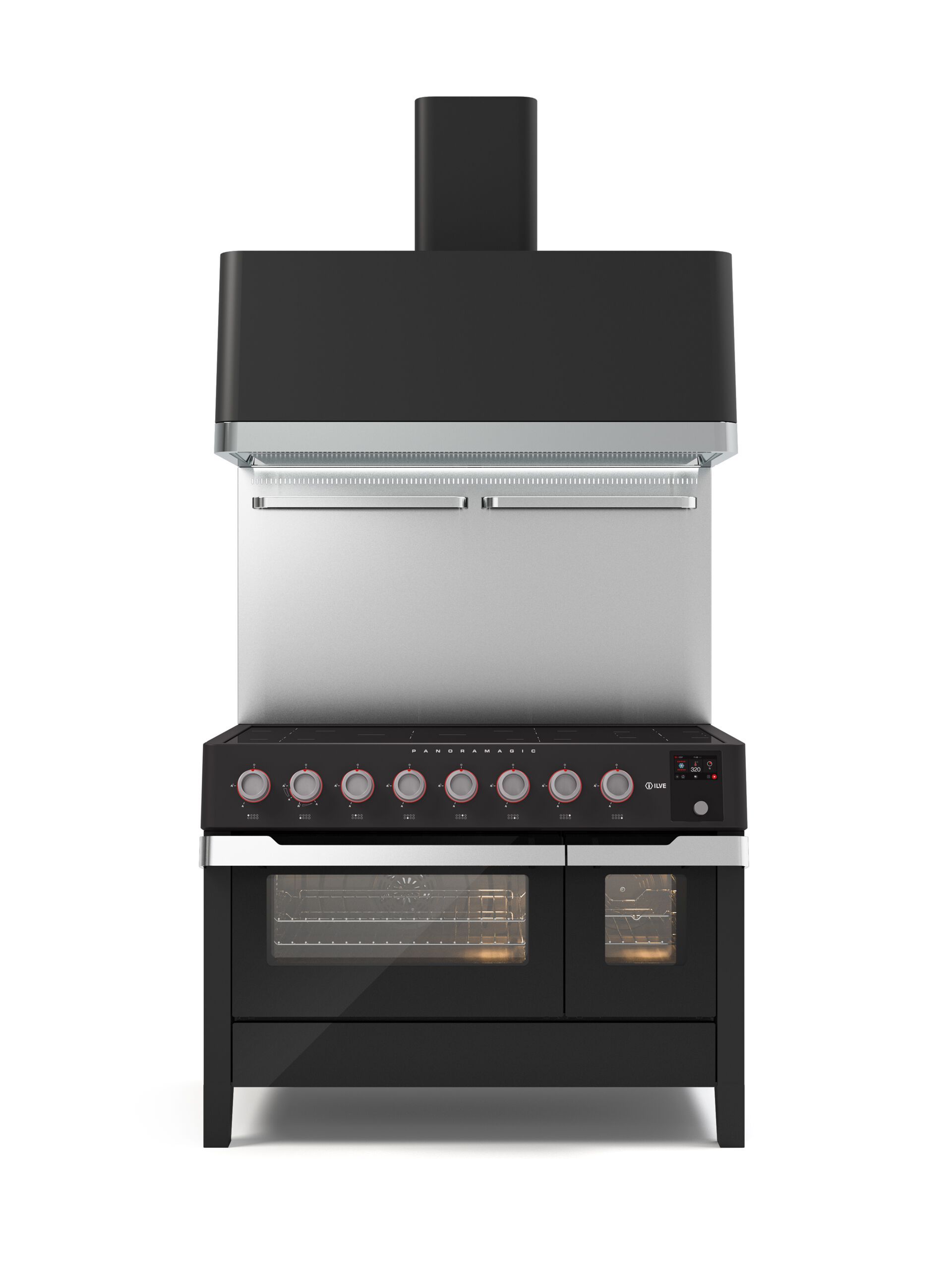 Стальная отдельно стоящая кухня с индукционной плитой Ilve Panoramagic ARCH-00104681 - Вид №1