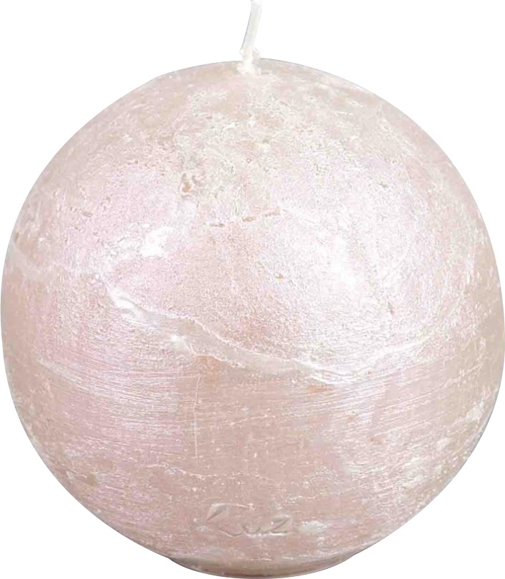 10629124 Luz your senses Свеча-шар Luz your senses "Рустик" 8см (жемчужный металлик) Парафин 