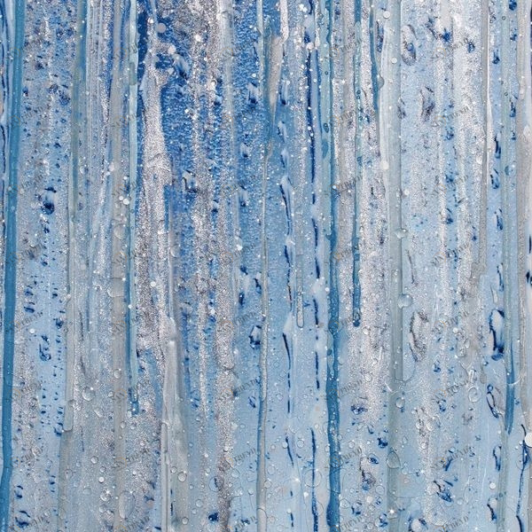 Арт-панель на холсте Alex Turco Underwater Drops In Blue DROPSINBLUE