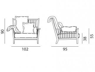Gervasoni Садовое кресло Iroko с подлокотниками Gervasoni outdoor sun-id-1446126 - Вид №8