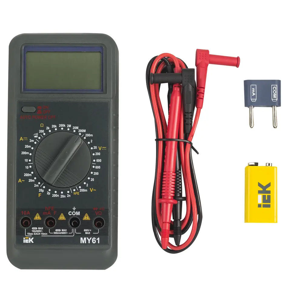 Мультиметр цифровой IEKProfessional MY61 STLM-2000605 - Вид №1