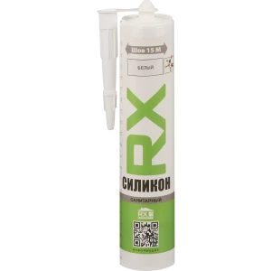 Герметик силиконовый Rx formula санитарный уксусный белый 280 мл