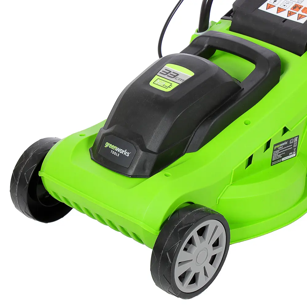 Газонокосилка электрическая GreenWorks GLM1232 1200 Вт 33 см 18802714 STLM-2018524  - Вид №2