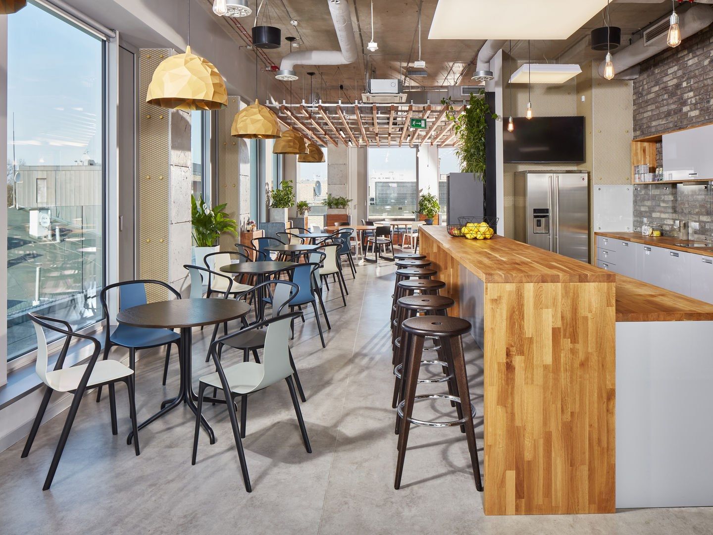 Круглый стол со стальным основанием и деревянной столешницей VITRA Belleville Table ARCH-00025779 - Вид №3