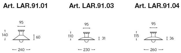 Aldo Bernardi Медный потолочный светильник Polare sun-id-1454137 - Вид №2