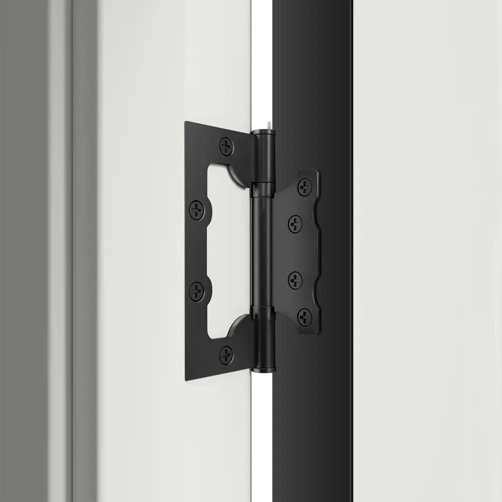 Дверь межкомнатная глухая Асти_В 80x200 см Hardflex цвет белый жемчуг с замком и петлями МАРИО РИОЛИ STLM-2039739 - Вид №4
