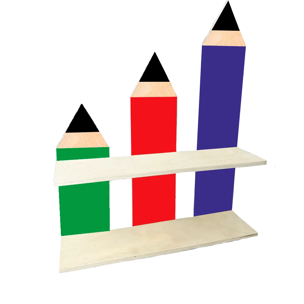 Набор для творчества Полка Карандаши Сделай сам Симфония 50x40x10.5 см дерево 84783935 STLM-2165150 