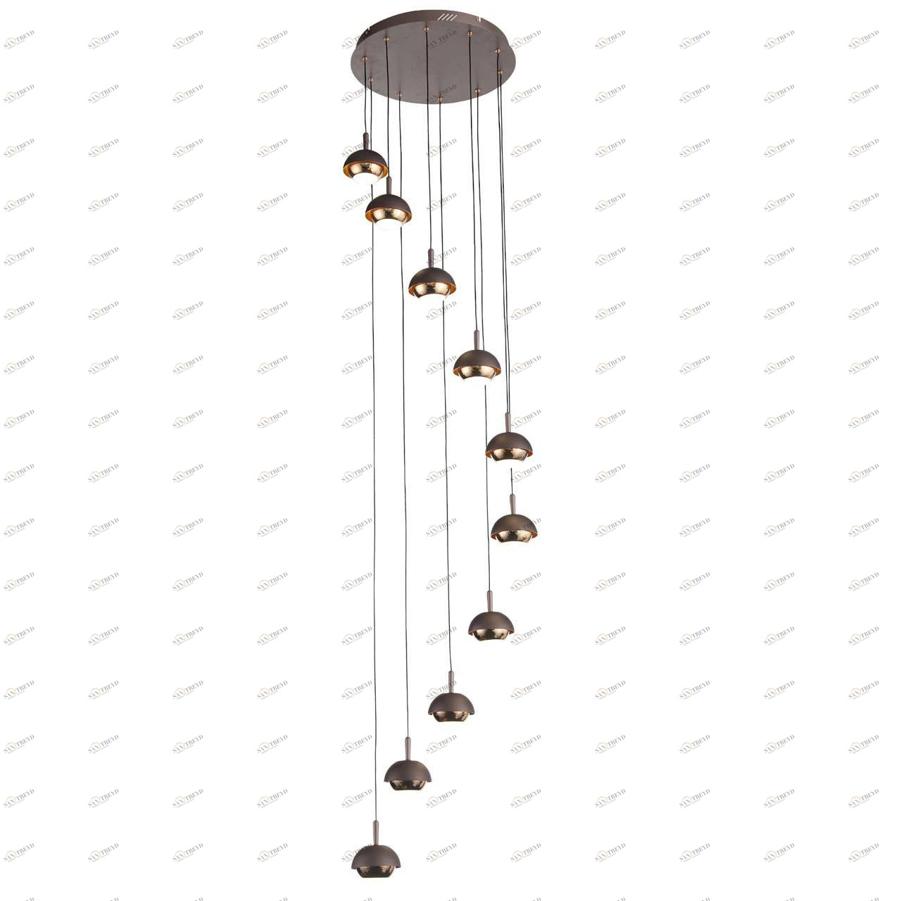 Подвесной светильник коричневый ST Luce Entolla SL1602.323.10 ST LUCE ДИЗАЙНЕРСКИЕ, ENTOLLA 00-3889599 Коричневый 