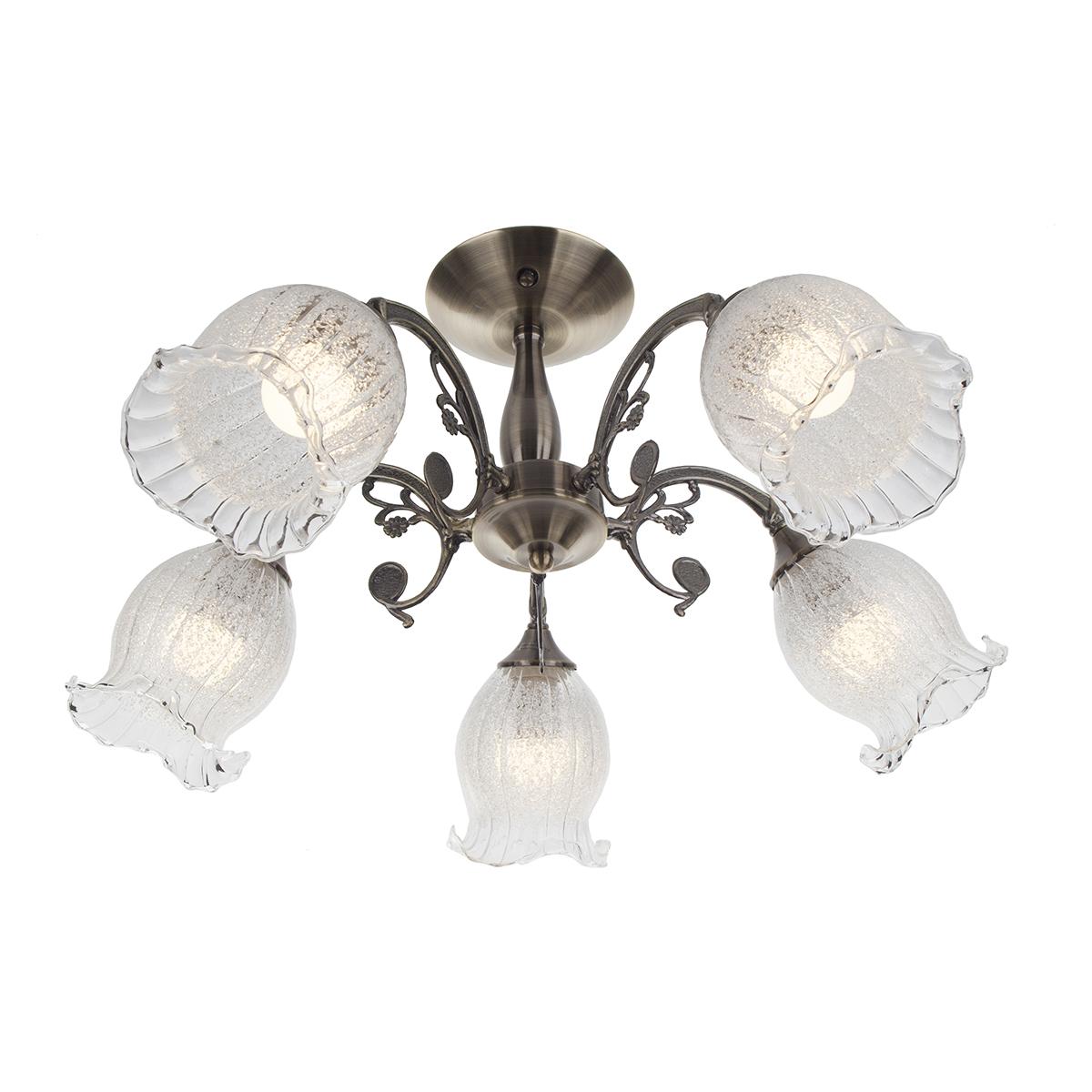 Потолочная люстра IDLamp Ernest 288/5PF-Oldbronze IDLAMP ERNEST 183457 Белый  - Вид №3