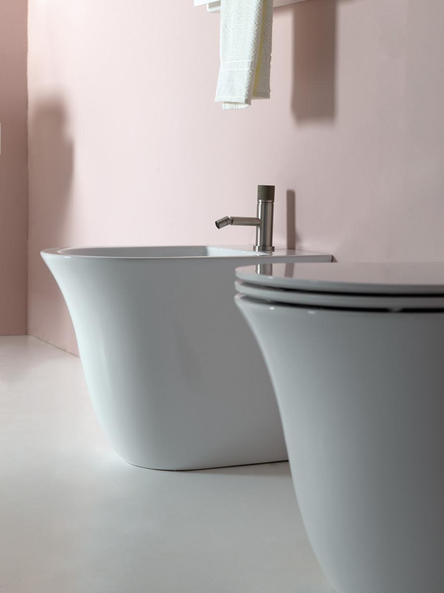 FLBI0125 Напольное биде приставное GSG CERAMIC Flut - Вид №4