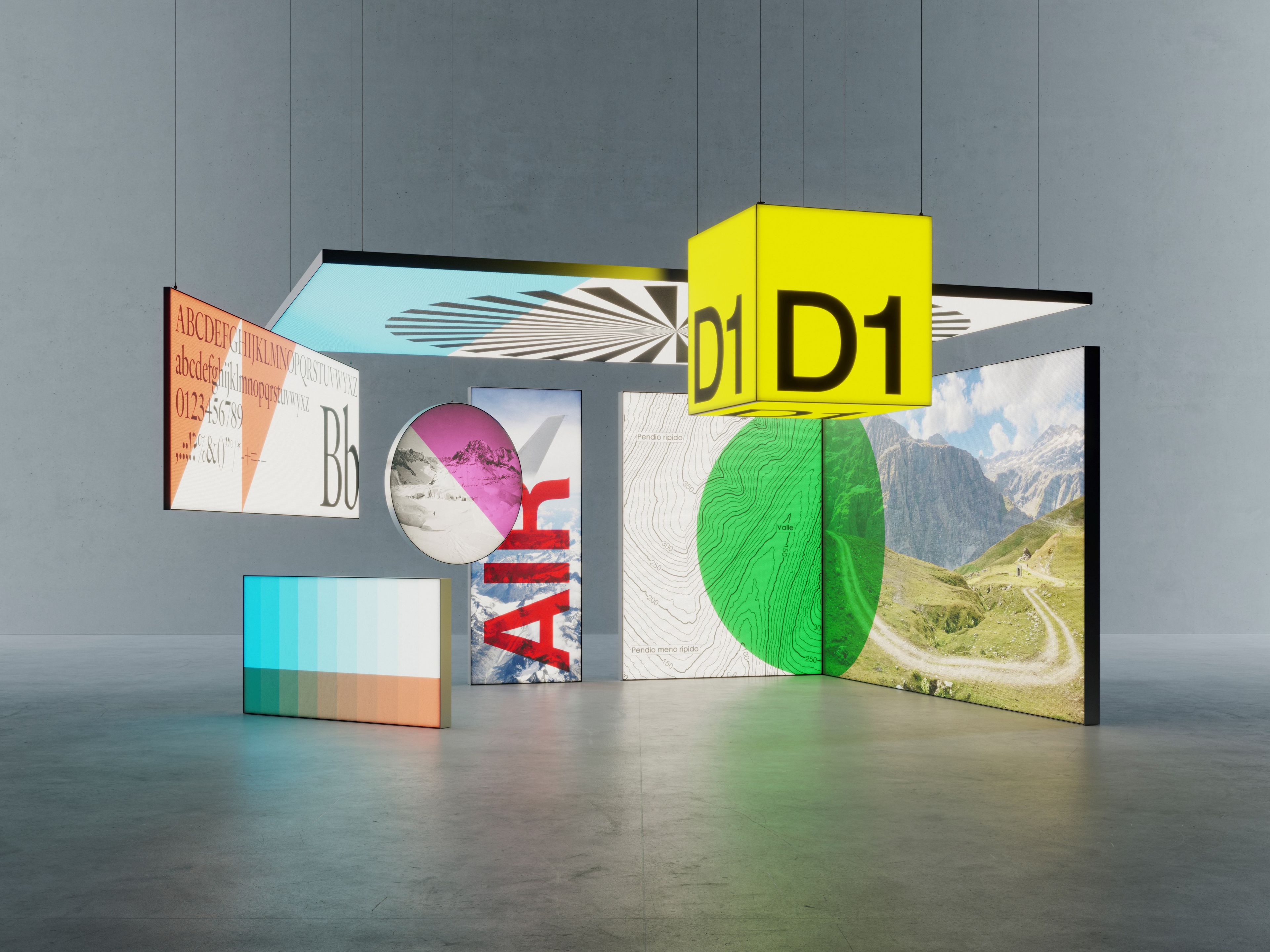 Яркий дисплей стенд Dresswall Dresswall Visuals ARCH-00114140