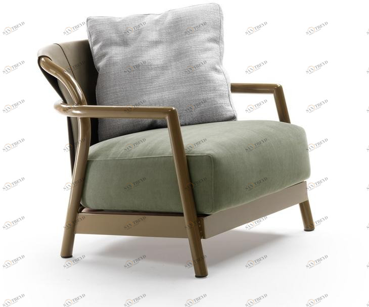 Flexform Кресло для улицы со съемным чехлом из ткани с подлокотниками Alison sun-id-1361110