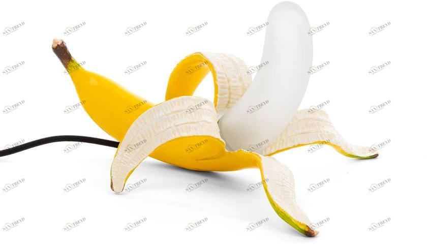 Seletti Светодиодная настольная лампа из смолы и стекла Banana lamp yellow sun-id-1434474