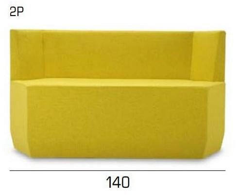 Adrenalina 2-х местный мягкий диван контрактный Tigram sun-id-1361212 - Вид №3