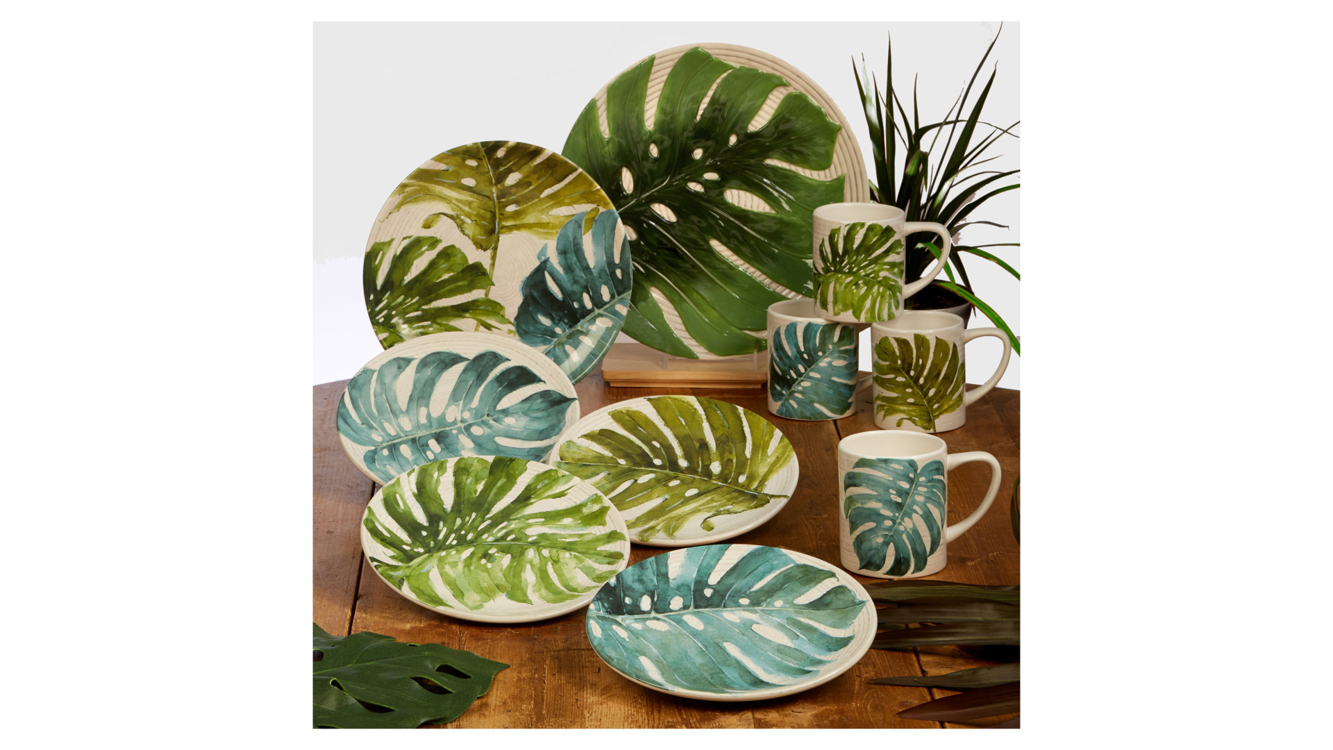 10638463 Certified International Тарелка обеденная Certified Int. Пальмовые листья 27см,керамика Керамика  - Вид №1