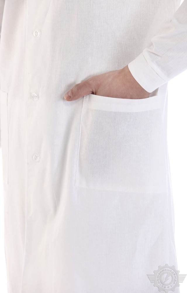 61722 Халат мужской белый  Медицинская одежда  размер 48-50/170-176 Спецодежда  - Вид №5
