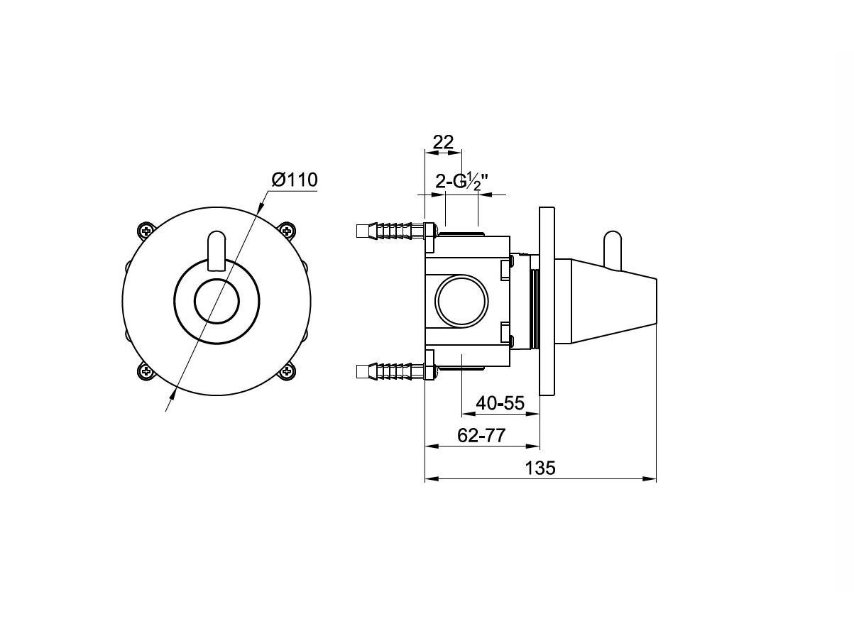 Смеситель для душа из нержавеющей стали JEE-O конус ARCH-00103219 - Вид №4