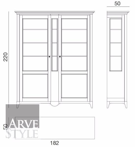 Arvestyle Витрина из лакированного массива дерева Salieri sun-id-1433598 - Вид №5