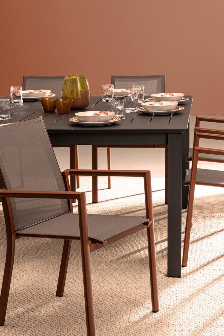 Алюминиевый выдвижной прямоугольный садовый стол BIZZOTTO Konnor ARCH-00008581 - Вид №29