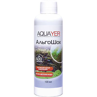 ПР0056014 Средство против водорослей АльгоШок 100мл AQUAYER 