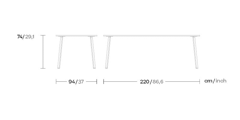 Алюминиевый прямоугольный садовый стол Kettal деревня ARCH-00096253 - Вид №6