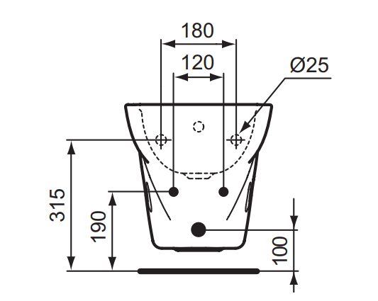 W820461 Биде подвесное VIDIMA SIRIUS - Вид №1