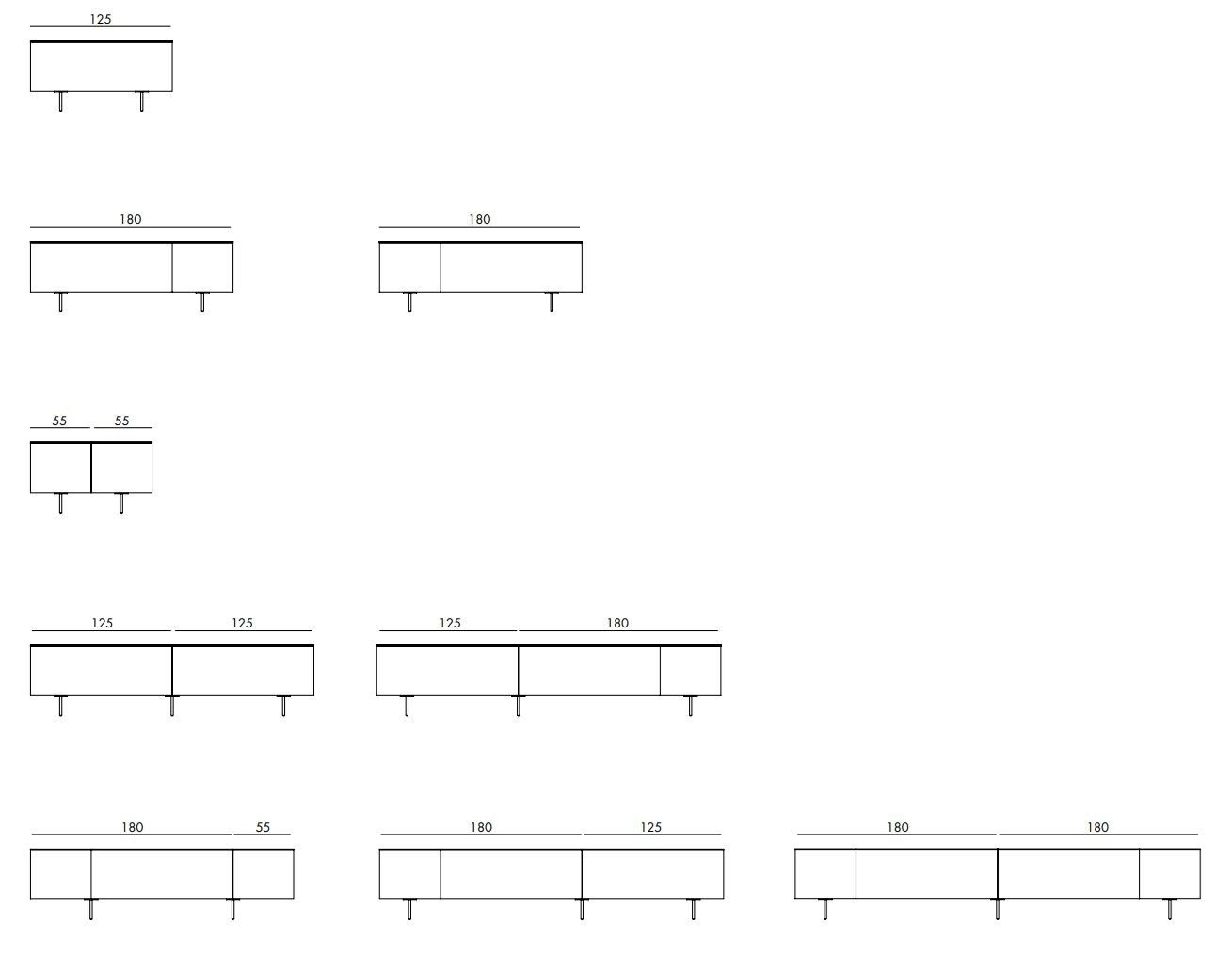 Латунный подвесной шкаф с распашными дверями Meridiani RUBEN ARCH-00068081 - Вид №2