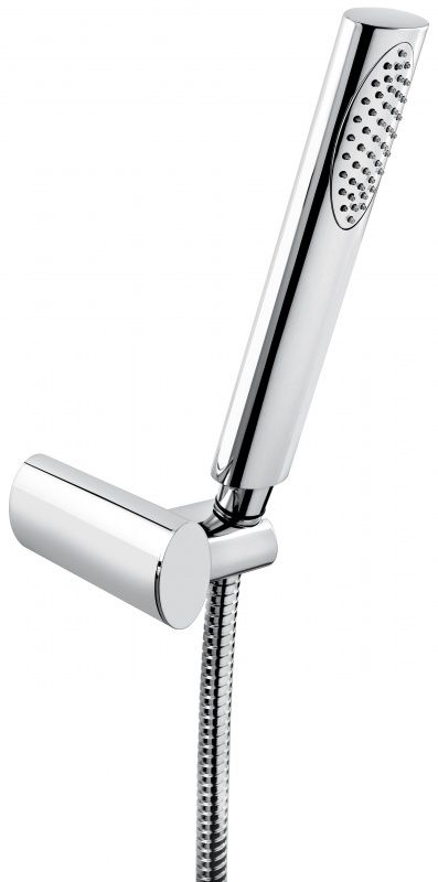 141CR Ручной душ 141: лейка, шланг, крепеж, цвет хром EMMEVI 