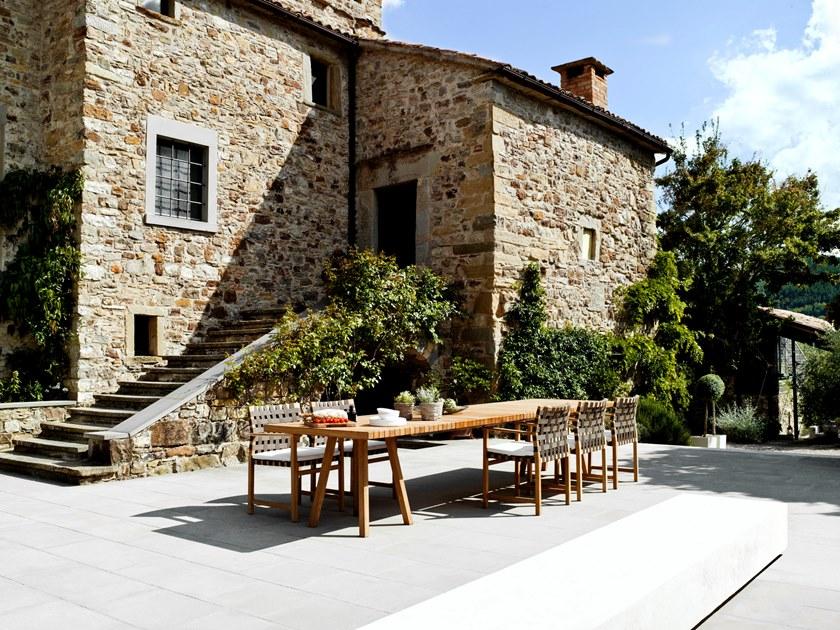 TRIBÙ Прямоугольный садовый стол из тика Vis à vis 01753/01754 - Вид №3