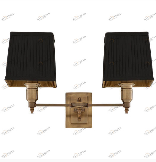 Бра Lexington Double от Eichholtz Черный/бронза 108635 EICHHOLTZ ПОД СТАРИНУ 059739 Бронза;черный 