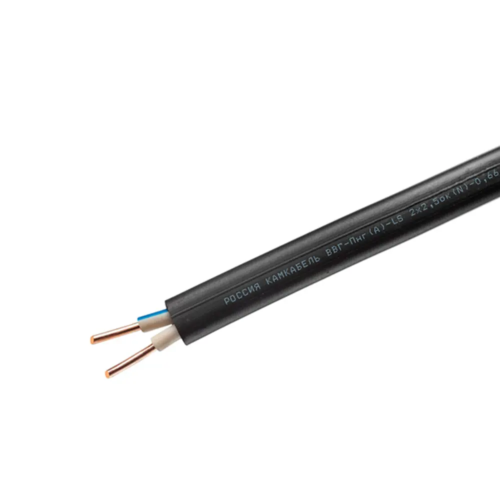 Кабель Камкабель ВВГпнг(A)-LS 2x2.5 100 м ГОСТ 81933614 STLM-2148280  - Вид №2