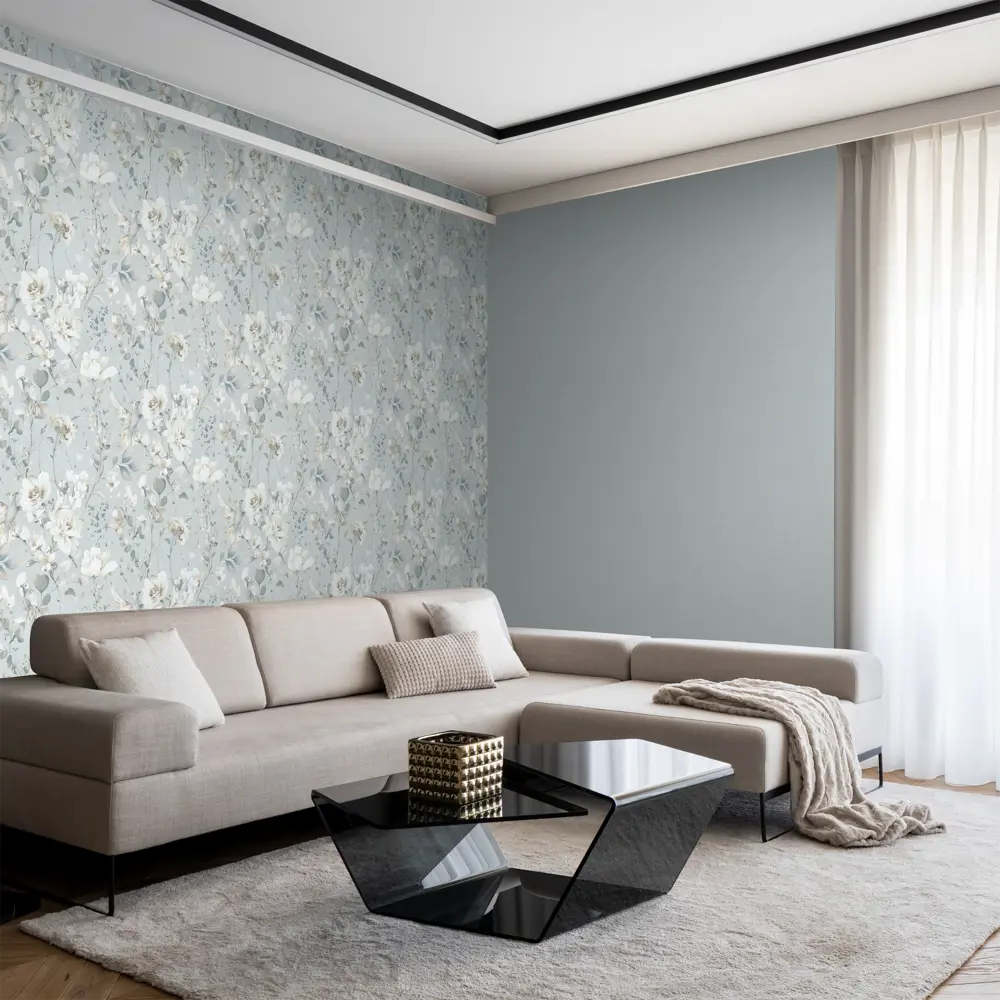 Обои флизелиновые Ateliero Garden голубой 1,06х10 м At283254 85636870 STLM-2025312 - Вид №3