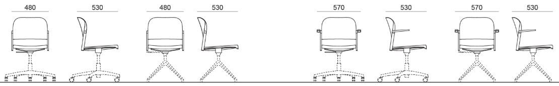 Офисное кресло из полипропилена Diemmebi макияж ARCH-00062440 - Вид №1