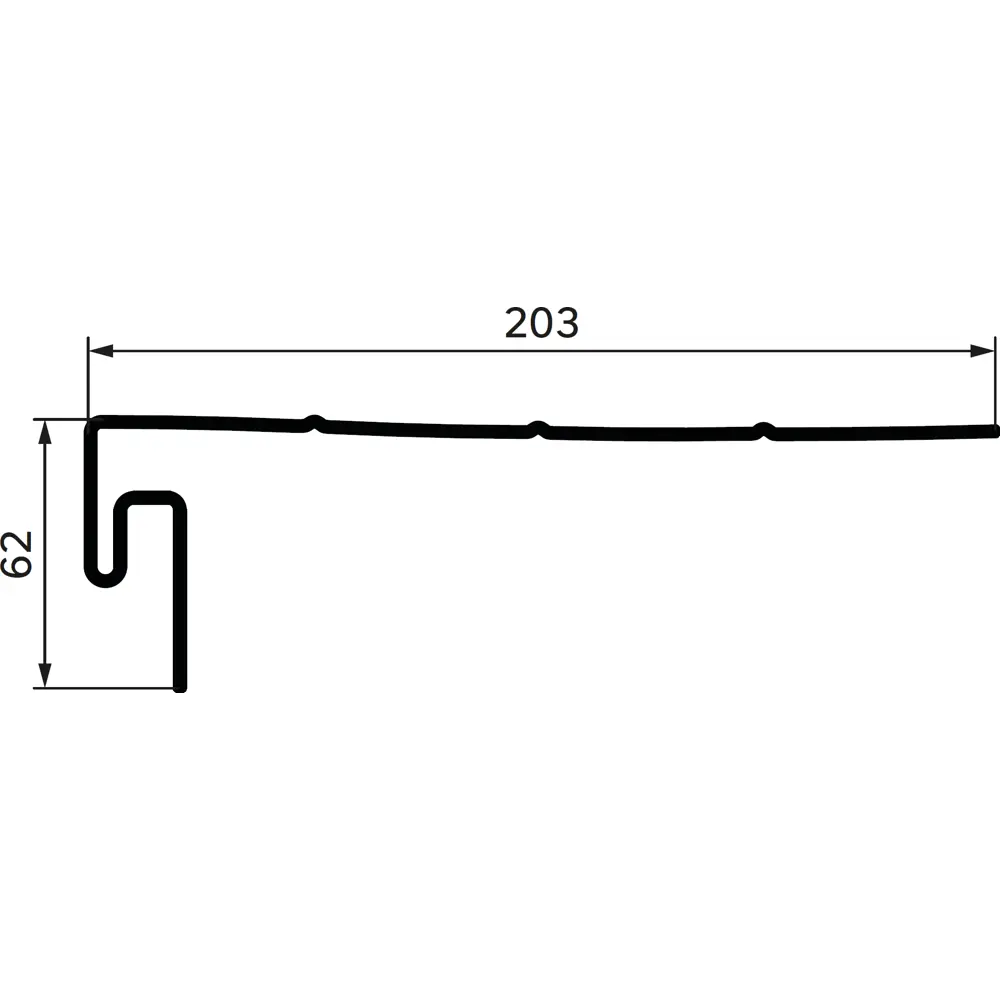 J-профиль фаска для фасадных панелей MONLID цвет коричневый 3 м STLM-2059094 - Вид №1