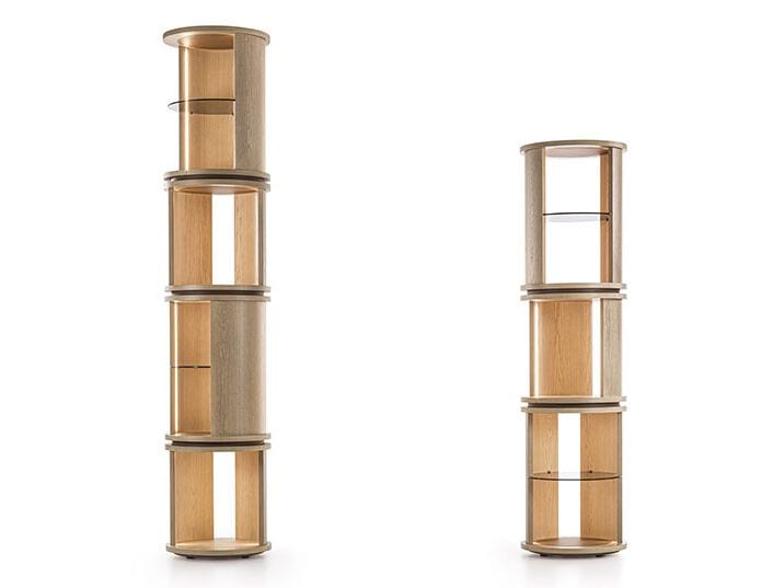 Деревянная вращающаяся Книжная полка Vittoria Frigerio ROMA ARCH-00066822