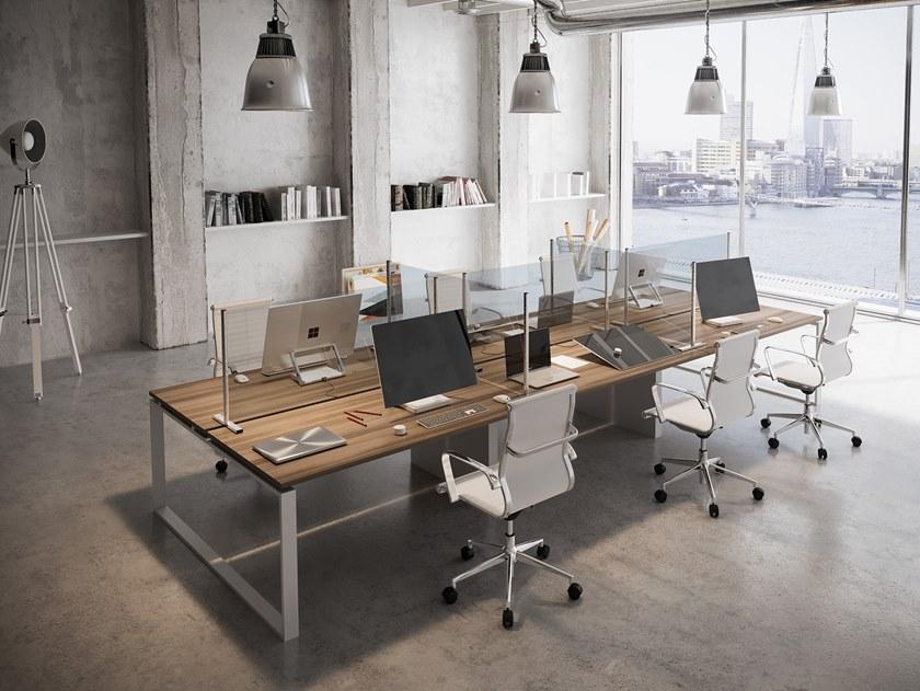 NOVELLINI Разделитель стола из алюминия и стекла Besafe sun-id-1398484 - Вид №3