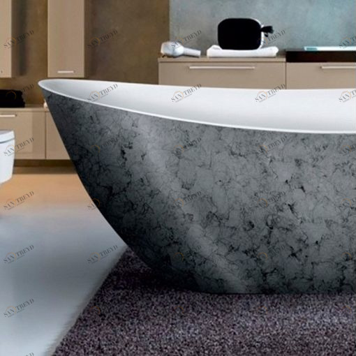 Ванна акриловая отдельностоящая Treasure Silver Lagard MINOTTI lgd-mnt-ts