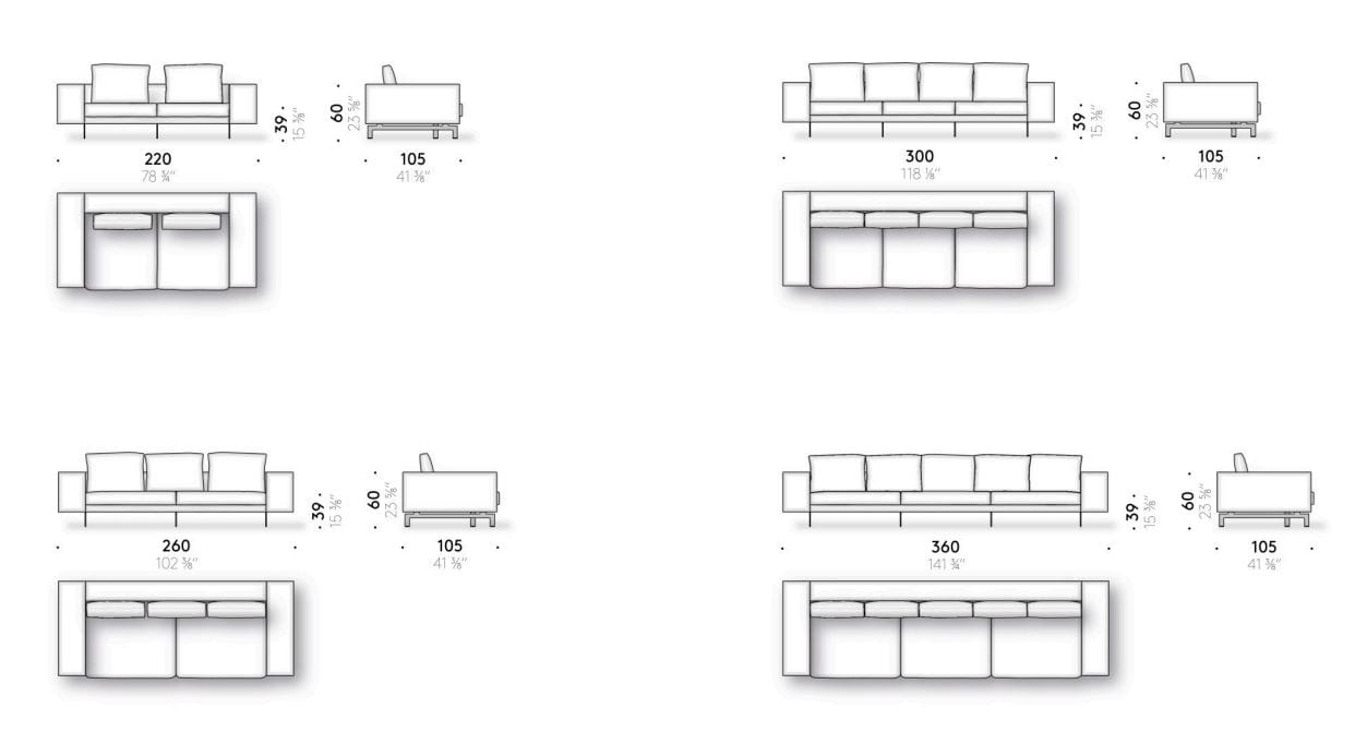 Ткань линейный диван DE PADOVA Flying landscape ARCH-00139892 - Вид №2