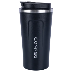 Термокружка 510 мл металлическая колба цвет черный