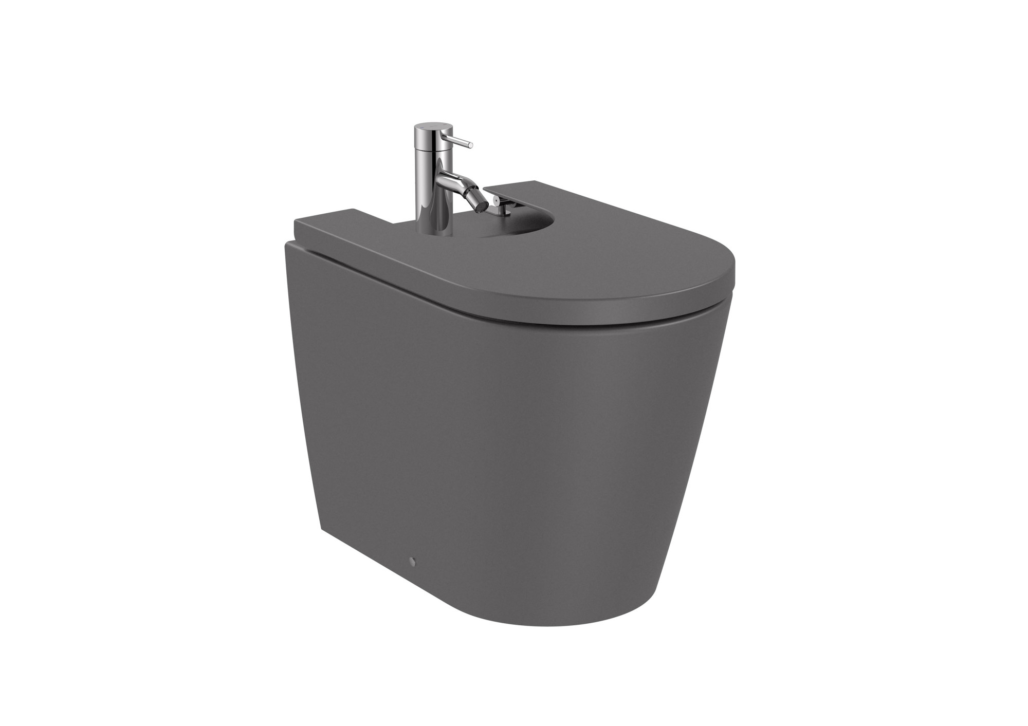 AZ57521640 ROUND - Биде настенное с мягкой крышкой ROCA Inspira 