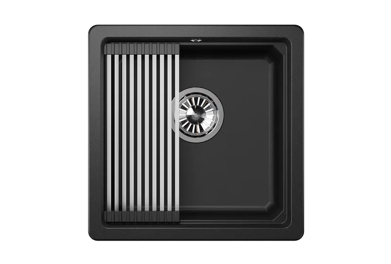 KS-4501U, ЧЁРНЫЙ, кухонная мойка, кварц GRANULA 4501U-ST291 - Вид №1