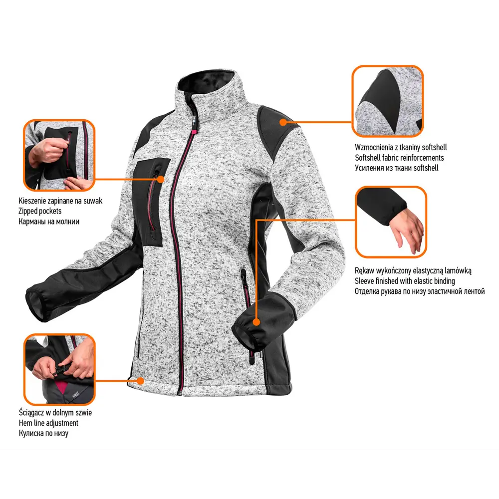 Толстовка женская Neo Softshell, размер XXL Neò STLM-2009206 - Вид №12
