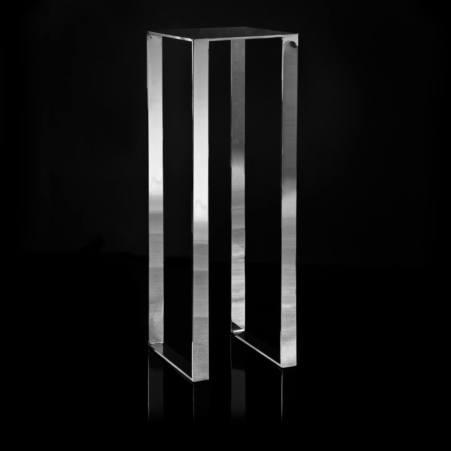 30011,02 ABHIKA ПОДСТАВКА СВЕТИЛЬНАЯ H120 40X40 SILVER 30011.02