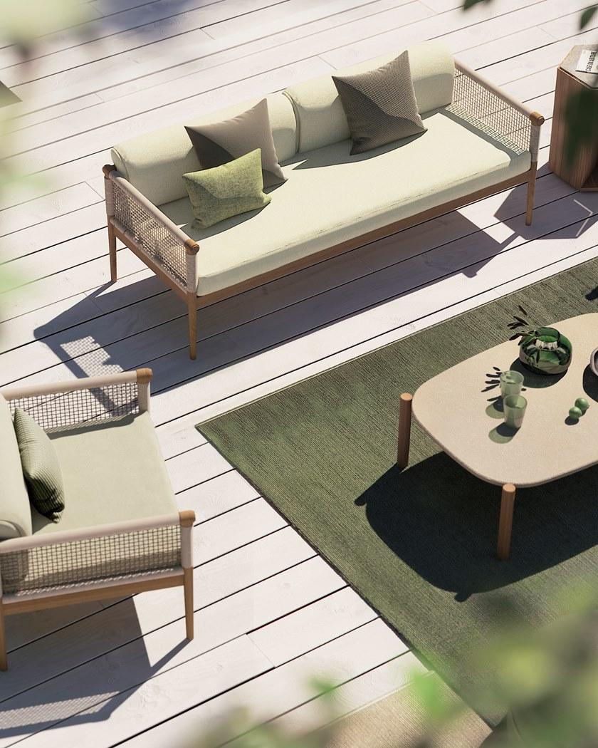 Atmosphera Прямоугольный садовый стол из тика и керамогранита Lodge Lg.tco - Вид №3