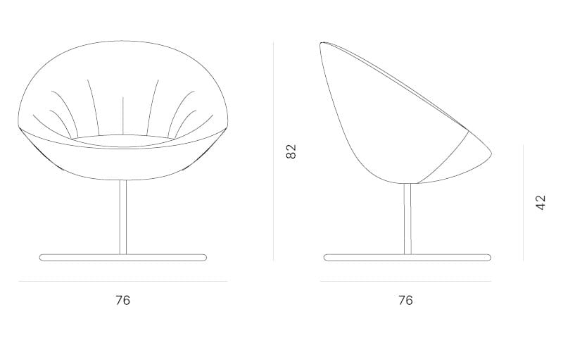 Спицевое кресло с подлокотниками Quadrifoglio Group Design Living ARCH-00045708 - Вид №5