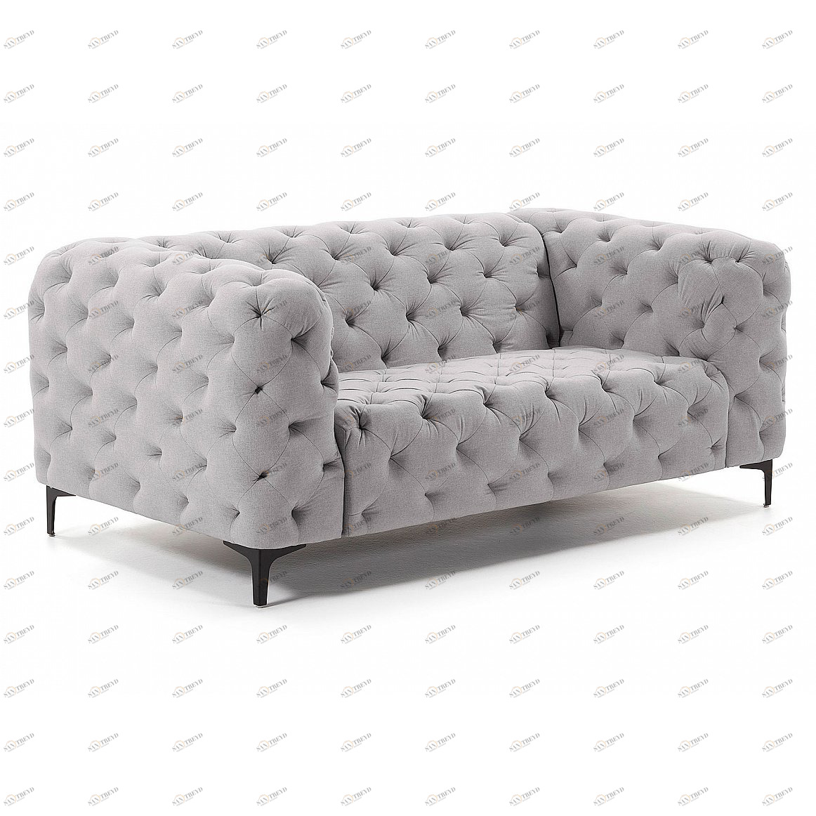 Диван Maisha двухместный светло-серый от La Forma LA FORMA ДИЗАЙНЕРСКИЕ 288916 Серый 