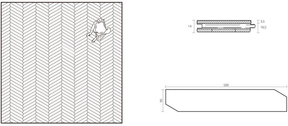 FOGLIE D'ORO Дубовый пол Spine speciali sun-id-1398585 - Вид №1