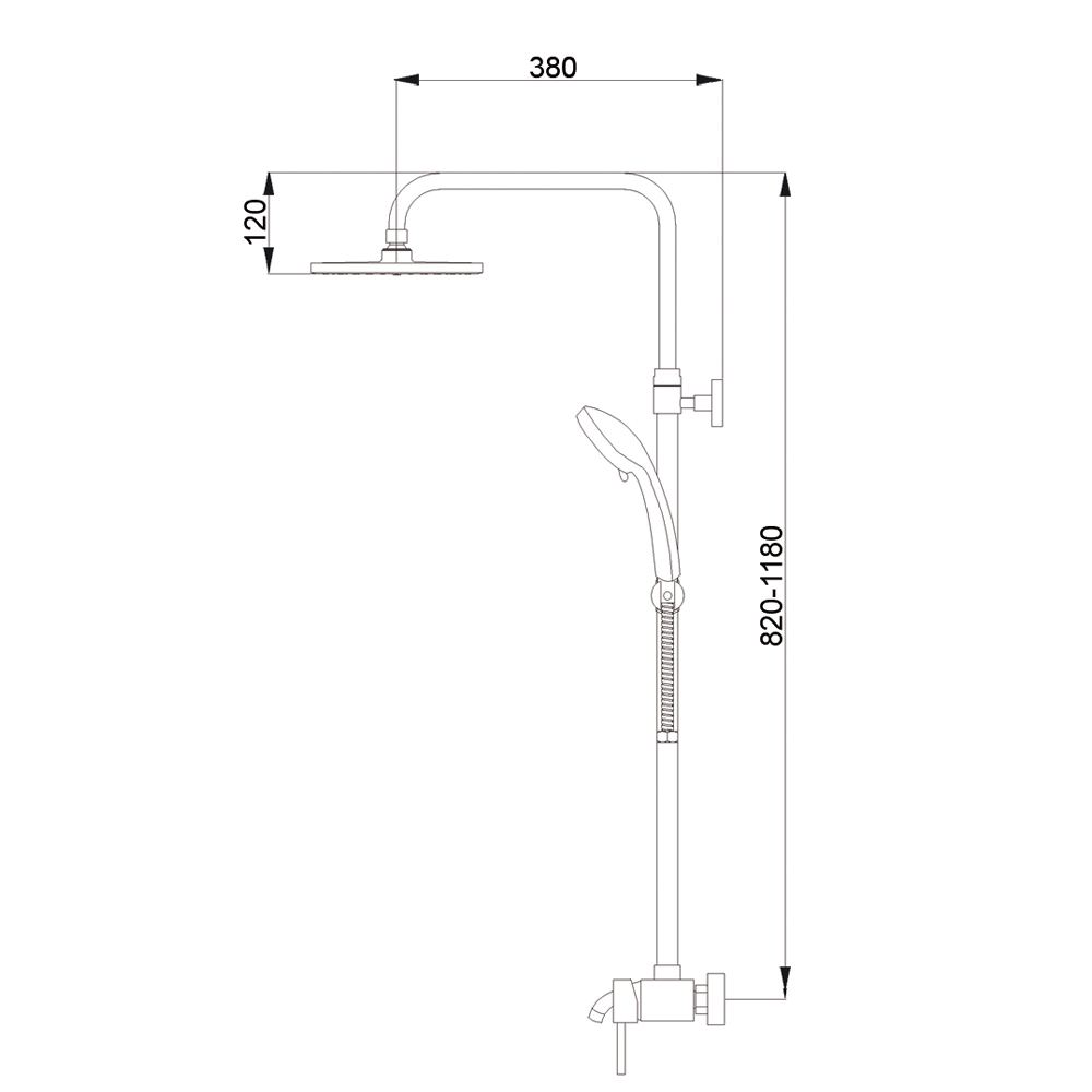 Душевая система Raiber R0804 R0804 Santreyd  - Вид №3