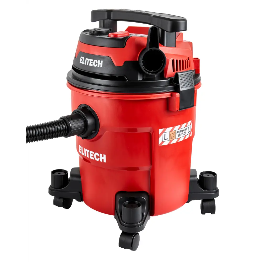 Строительный пылесос Elitech ПС 12-20А для сухой и влажной уборки 89411532 STLM-1573413 - Вид №6