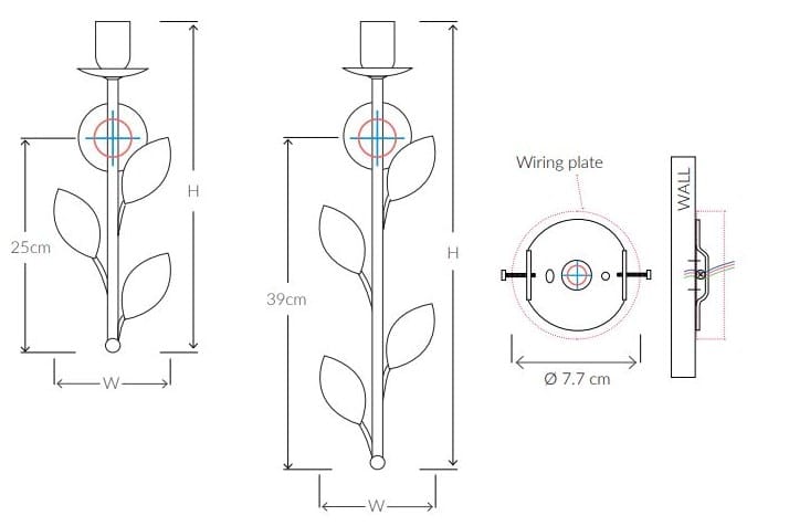 Металлический настенный светильник Abrissi Листва ARCH-00079233 - Вид №2